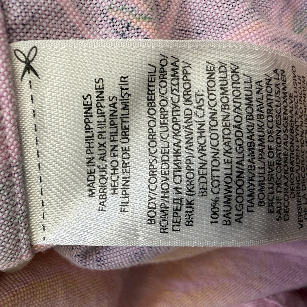Ralph Lauren Tropical Button Down XL Short Sleeve Pink Blue Pony Floral Hawaiian - Picture 8 of 11